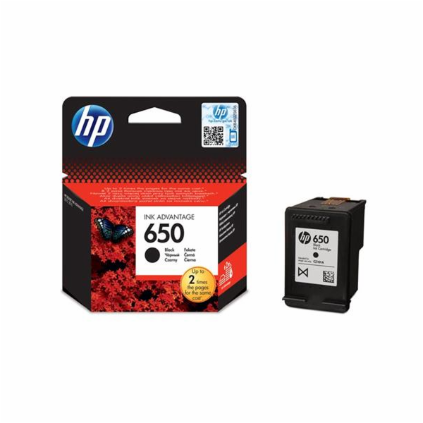 Inkoust HP Ink No 650 černá, CZ101AE