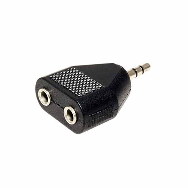 Redukce jack3,5 M - 2x jack3,5 F 