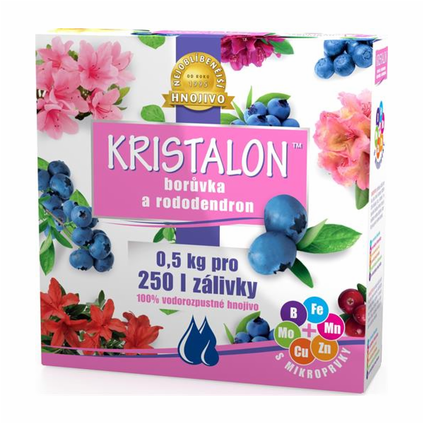 Hnojivo Agro  Kristalon Rododendron a borůvka 0.5 kg