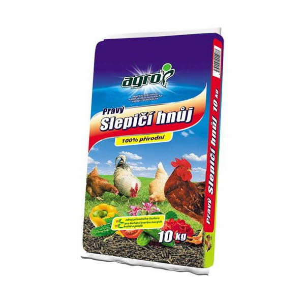 Hnojivo Agro  Pravý slepičí hnůj 10 kg