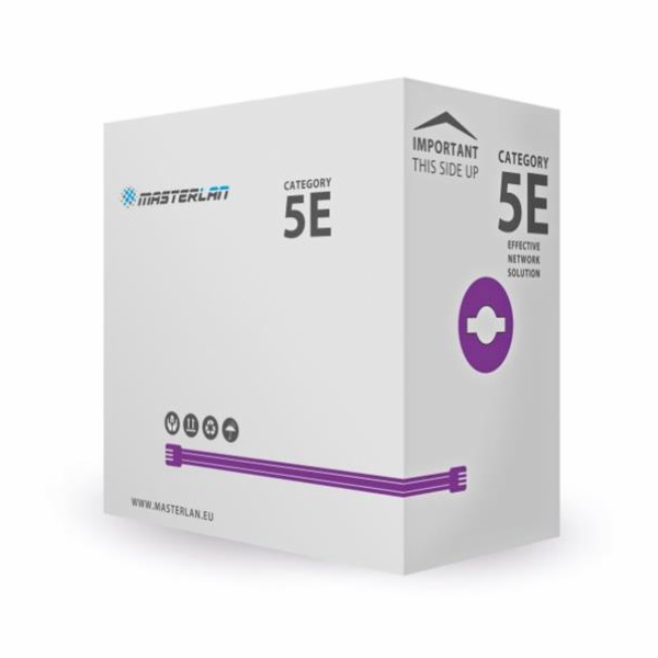 Masterlan UTP kabel drát Cat5e, LSZH, 24AWG, 305m