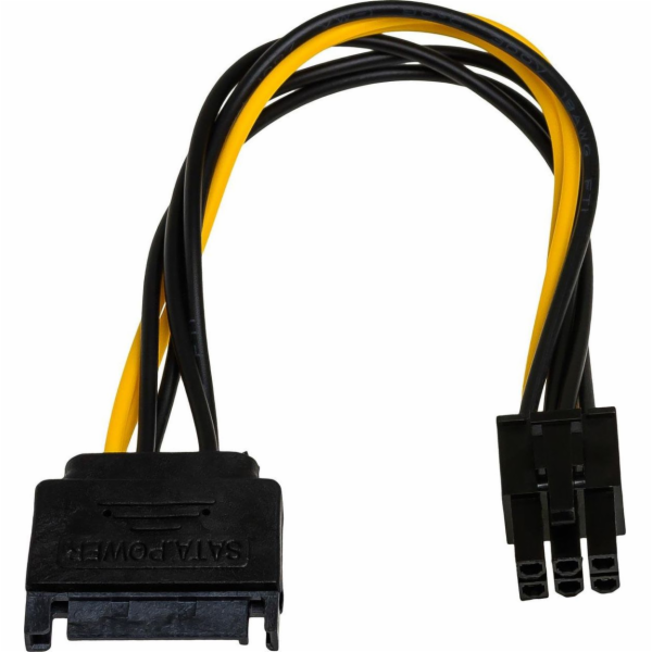 Akyga adapter SATA/PCI-Express 6-pin/15cm