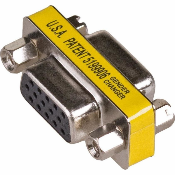Akyga adaptér D-SUB (15-pin)-F/D-SUB (15-pin)-F/stríbrná