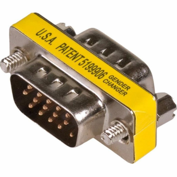 Akyga adaptér D-SUB (15-pin)-M /D-SUB (15-pin)-M/stríbrná