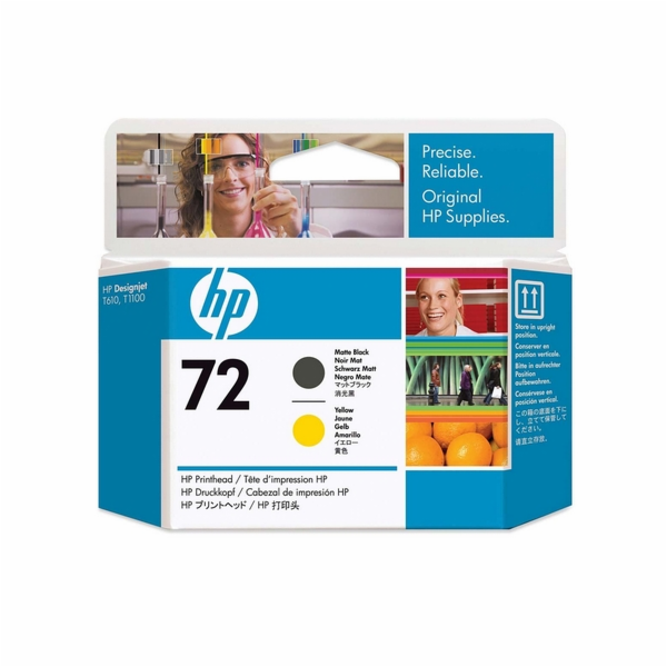 Tisková hlava HP č. 72 černá matná a žlutá C9384A
