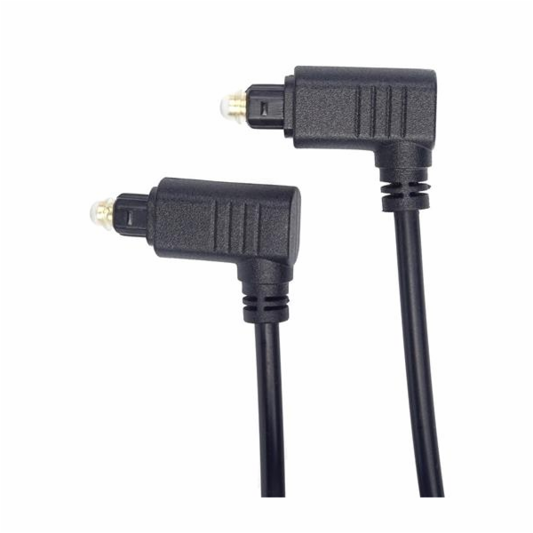Optický kabel Toslink 90° - Toslink 90°, OD:4mm, 1m