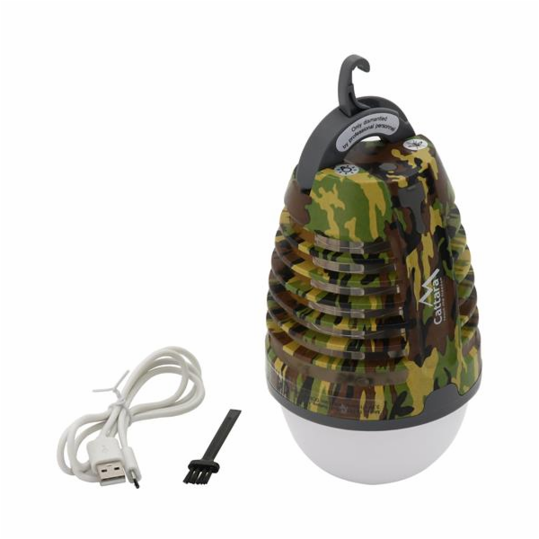 LED svítilna Cattara PEAR ARMY nabíjecí + lapač hmyzu