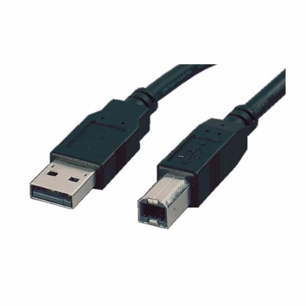 Kabel Roline USB 2.0 A-B 3m, černý