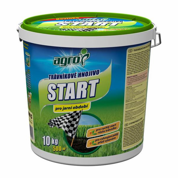 Hnojivo Agro  Trávníkové hn.plast.kb. START 10kg