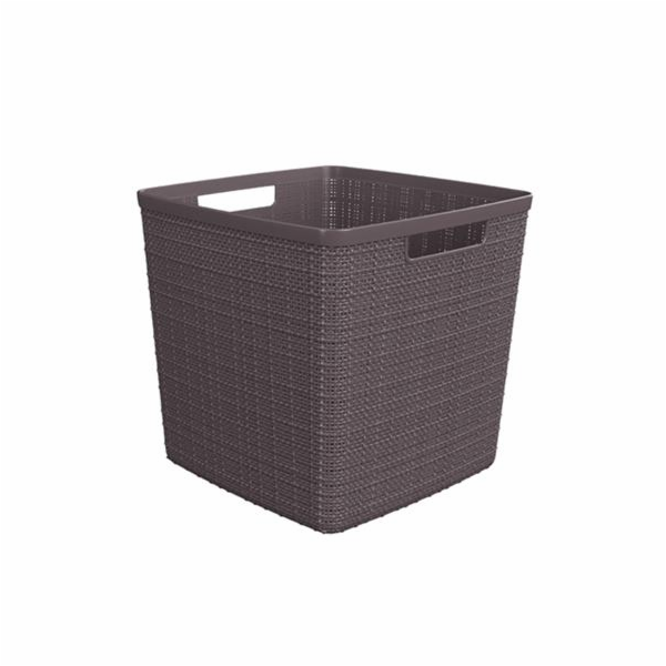 Box Curver Jute Cube 17L šedý