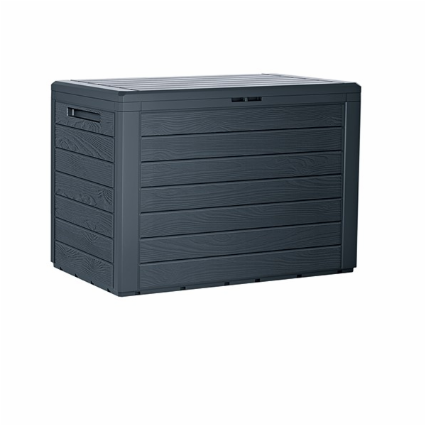 Zahradní box Prosperplast WOODEBOX antracit 190L 