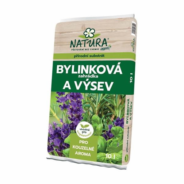 Substrát Agro  NATURA pro bylinky a výsev 10l