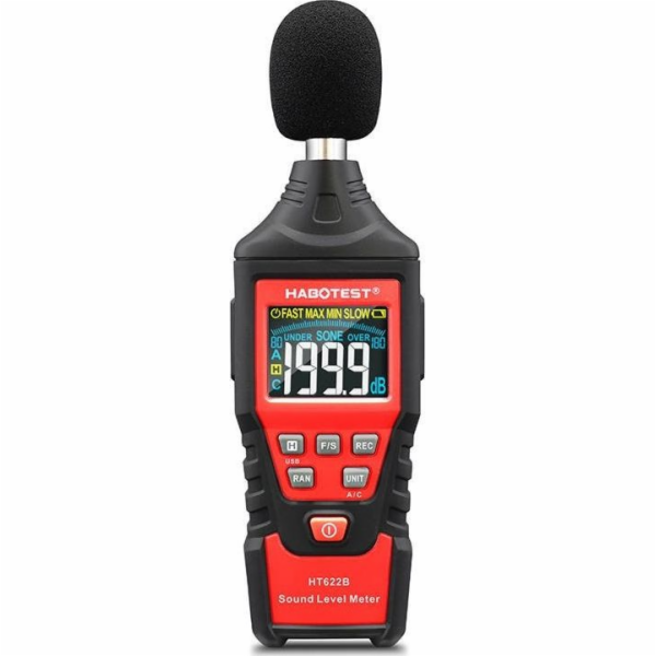 Digitální decibelmetr Habotest HT622B USB A/C