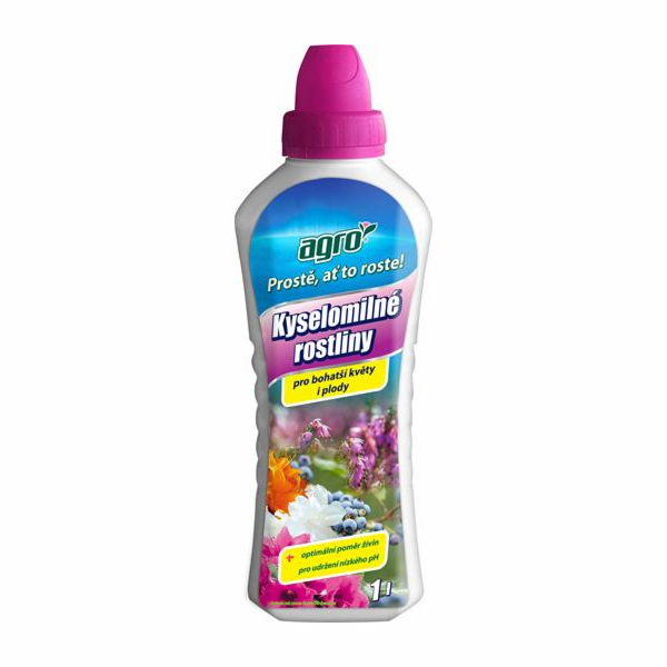 Hnojivo Agro  Kapalné hnojivo pro kyselomilmé rostliny 1 l