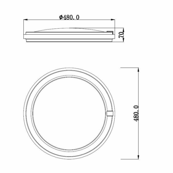 Svítidlo Domoletti GASCONY, stropní, 45 W, LED, B2362-1-R
