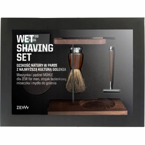 Zew for Men ZEW FOR MEN_SET Břitva na mokré holení + štět...