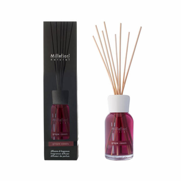 Skleněný difuzér Millefiori Milano, Natural, 250ml/Hrozny...