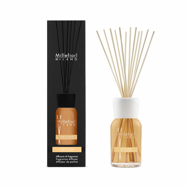 Skleněný difuzér Millefiori Milano, Natural, 500 ml/Limet...