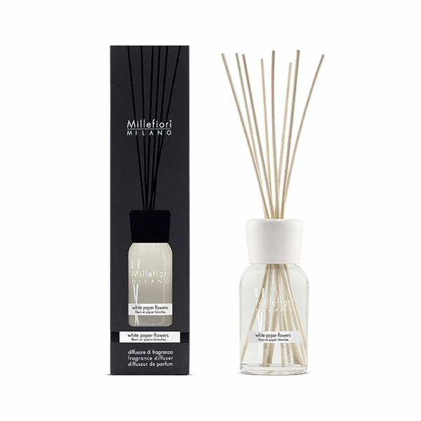 Skleněný difuzér Millefiori Milano, Natural, 250ml/Květin...