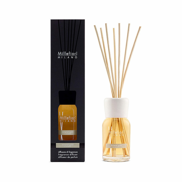 Skleněný difuzér Millefiori Milano, Natural, Mineralní zl...