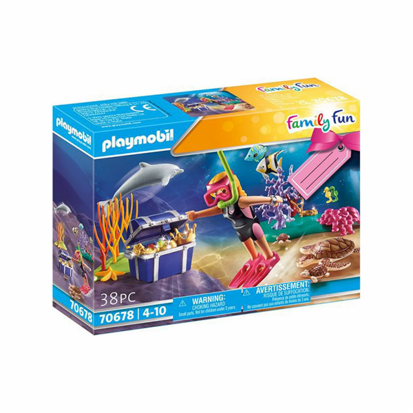 Potápěčka s pokladem Playmobil, Prázdniny, 38 dílků | 70678