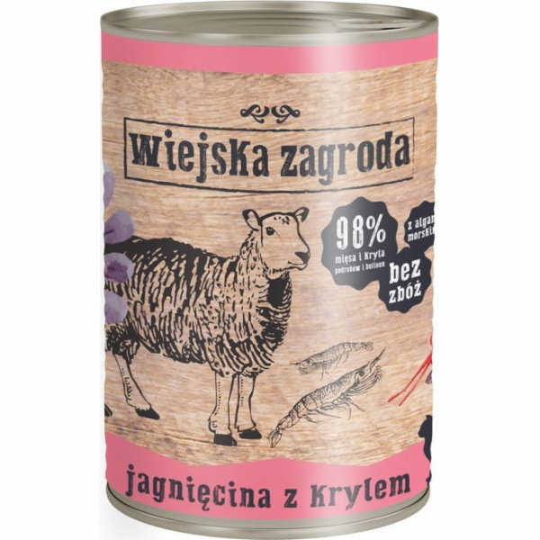WIEJSKA ZAGRODA Lamb with krill - mokré krmivo pro kočky ...
