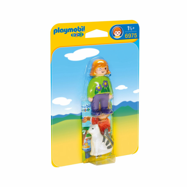 Holčička s kočičkou Playmobil, 1.2.3, 2 ks