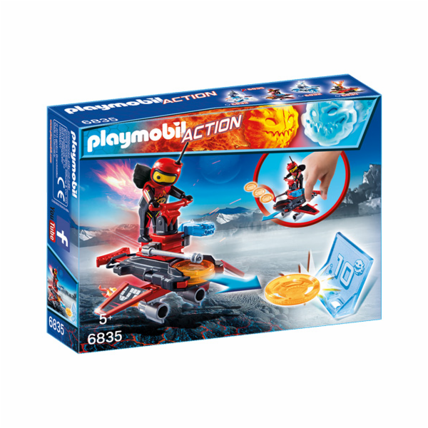 Firebot s odpalovačem Playmobil, Sport a akce, 8 dílků
