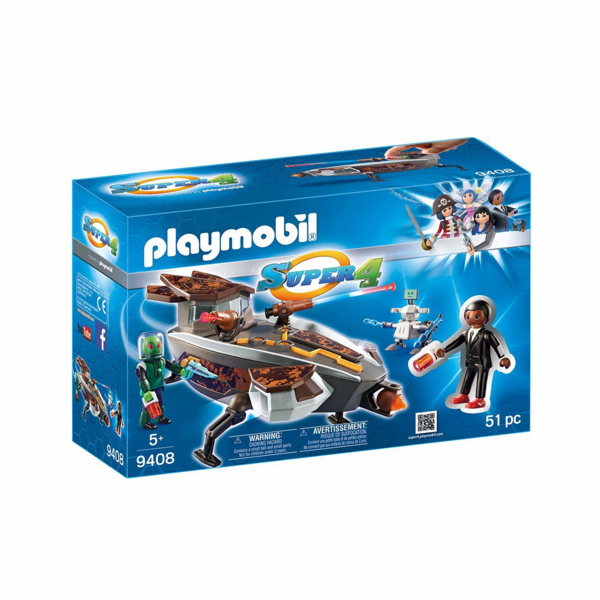 Vesmírná loď Sykroňanů a Gene Playmobil, Super 4, 51 dílků