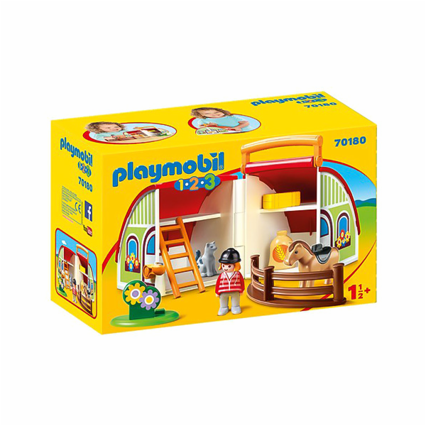 Moje první přenosná farma Playmobil, 1.2.3, 11 dílků