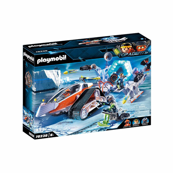 Velitelské sáně Playmobil, TOP agenti, 85 dílků