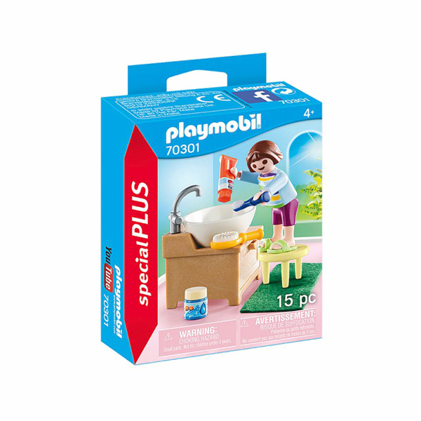 Holčička při čištění zoubků Playmobil, Život ve městě, 15...