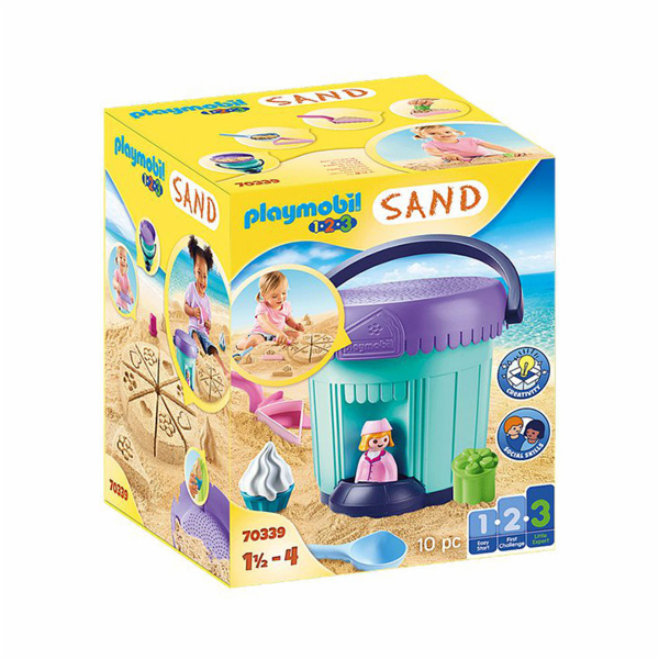 Sada na písek Playmobil, 1.2.3, 10 dílků