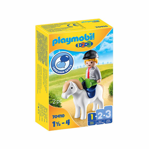 Chlapec s poníkem Playmobil, 1.2.3, 2 dílky