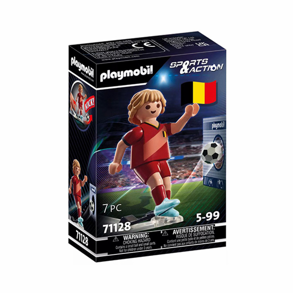 Fotbalista Belgie Playmobil, Sport a akce, 7 dílků |71128