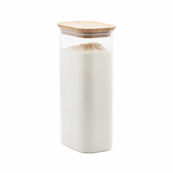 Dóza Pebbly, PKV-069, skleněná, objem 1,8 L, obdelníkový ...