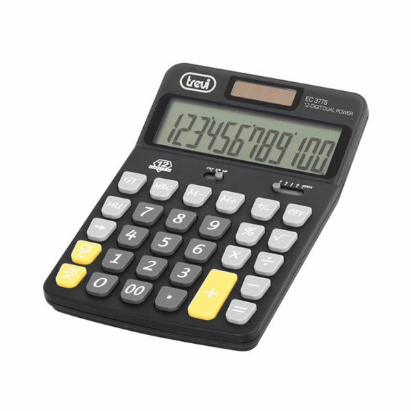 Kalkulačka Trevi, EC 3775, 12-místný displej, solární/bat...