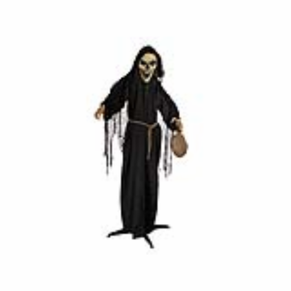Halloween postava kostlivce mnicha, 170 cm