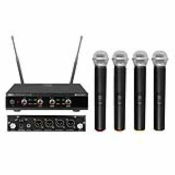 Omnitronic UHF-E4, 4-kanálový bezdrátový mikrofonní set 8...