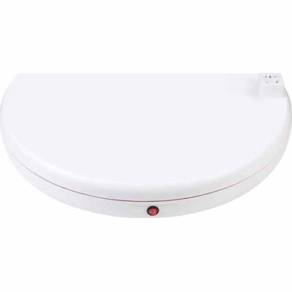 Otočný stojan Puluz s napájecí zásuvkou 45 cm (bílý)