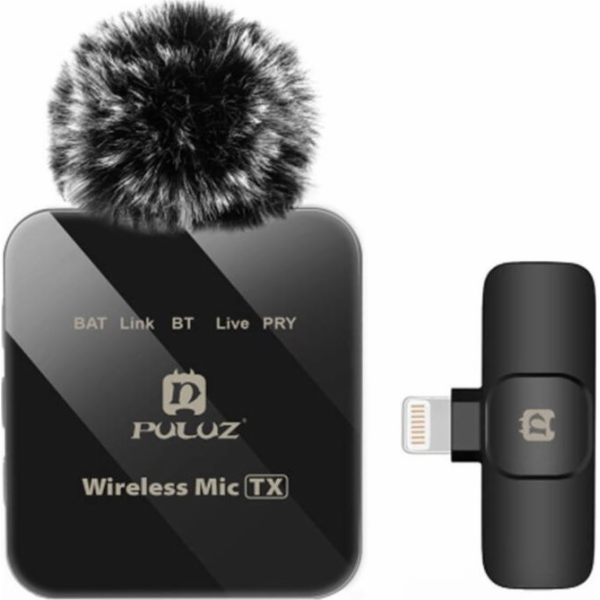Bezdrátový lavalier mikrofon PULUZ PU647B (blesk)