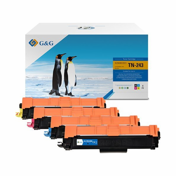 Sada tonerů G&G náhradní CMYK TN-243CMYK (NT-PB243BK/C/M/...