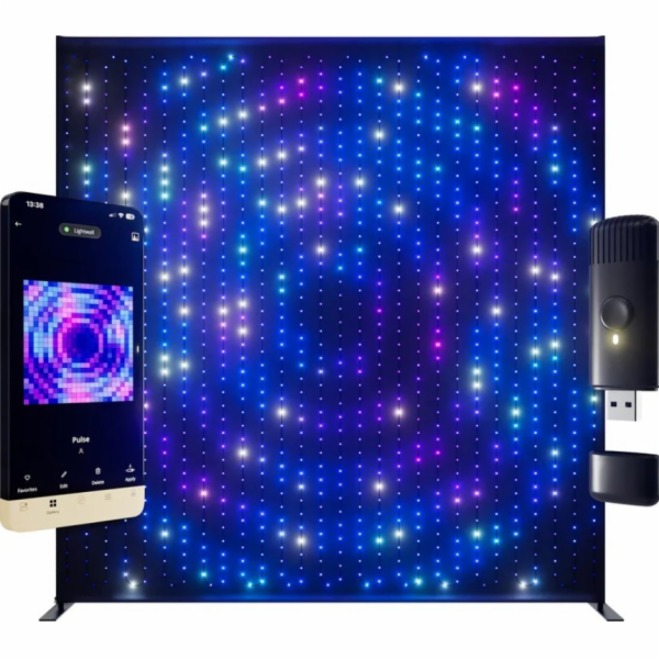 TWINKLY Lightwall, mobilní LED závěs 2,6x2,7m