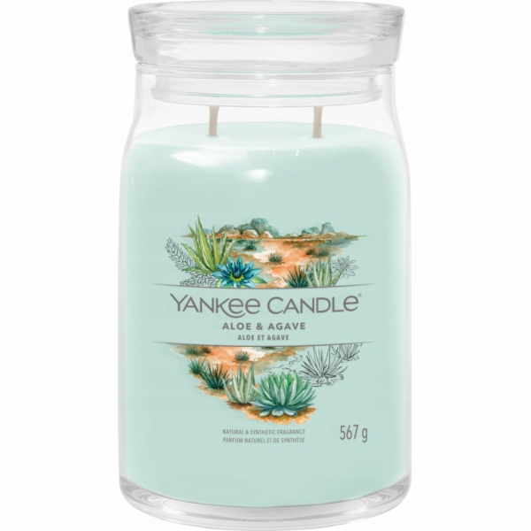 Svíčka Yankee Candle Signature velká, Aloe & Agave, Aloe ...