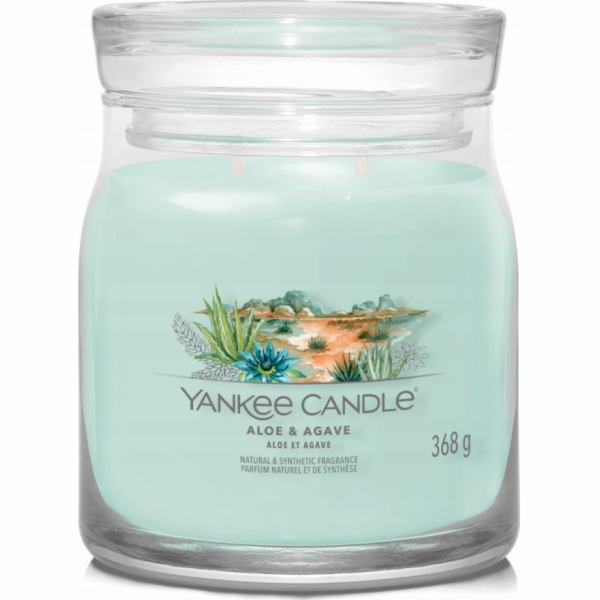 Svíčka Yankee Candle Signature střední, Aloe & Agave, Alo...