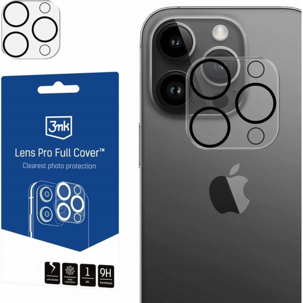 3mk Lens Pro Full Cover pro Apple iPhone 14 Pro/14 Pro Max