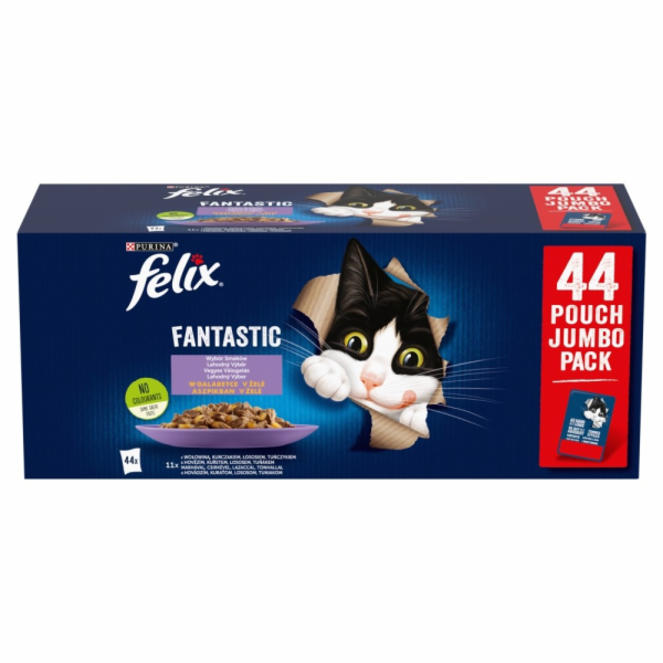 PURINA Felix Fantastic Mix in jelly - mokré krmivo pro ko...