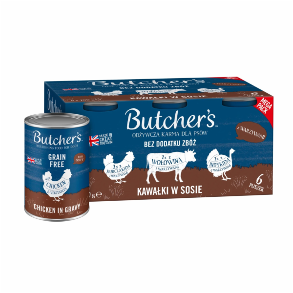 BUTCHER S Original Mega pack mix with vegetables in gravy...