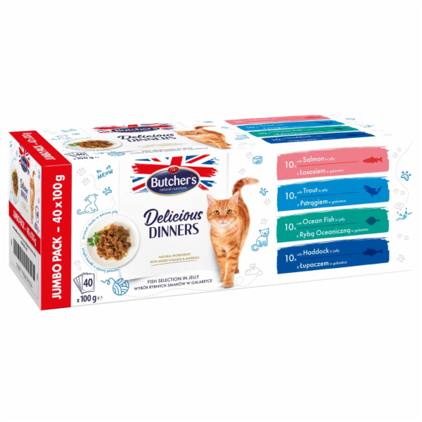 BUTCHER S Delicious Dinners Jumbo Pack Mix Fish selection...