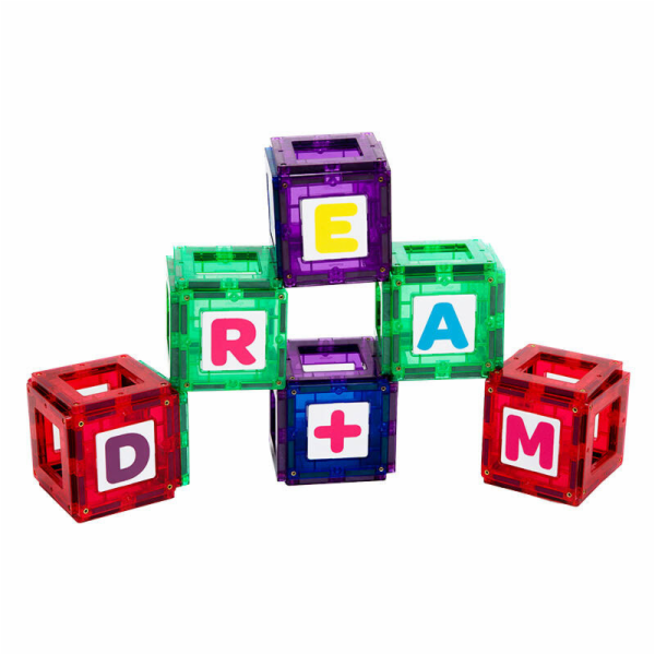 Magnetické kostky 3D Playmags 170 - sada 80 ks